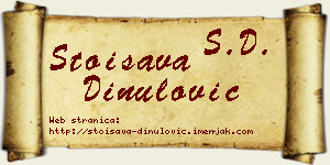 Stoisava Dinulović vizit kartica